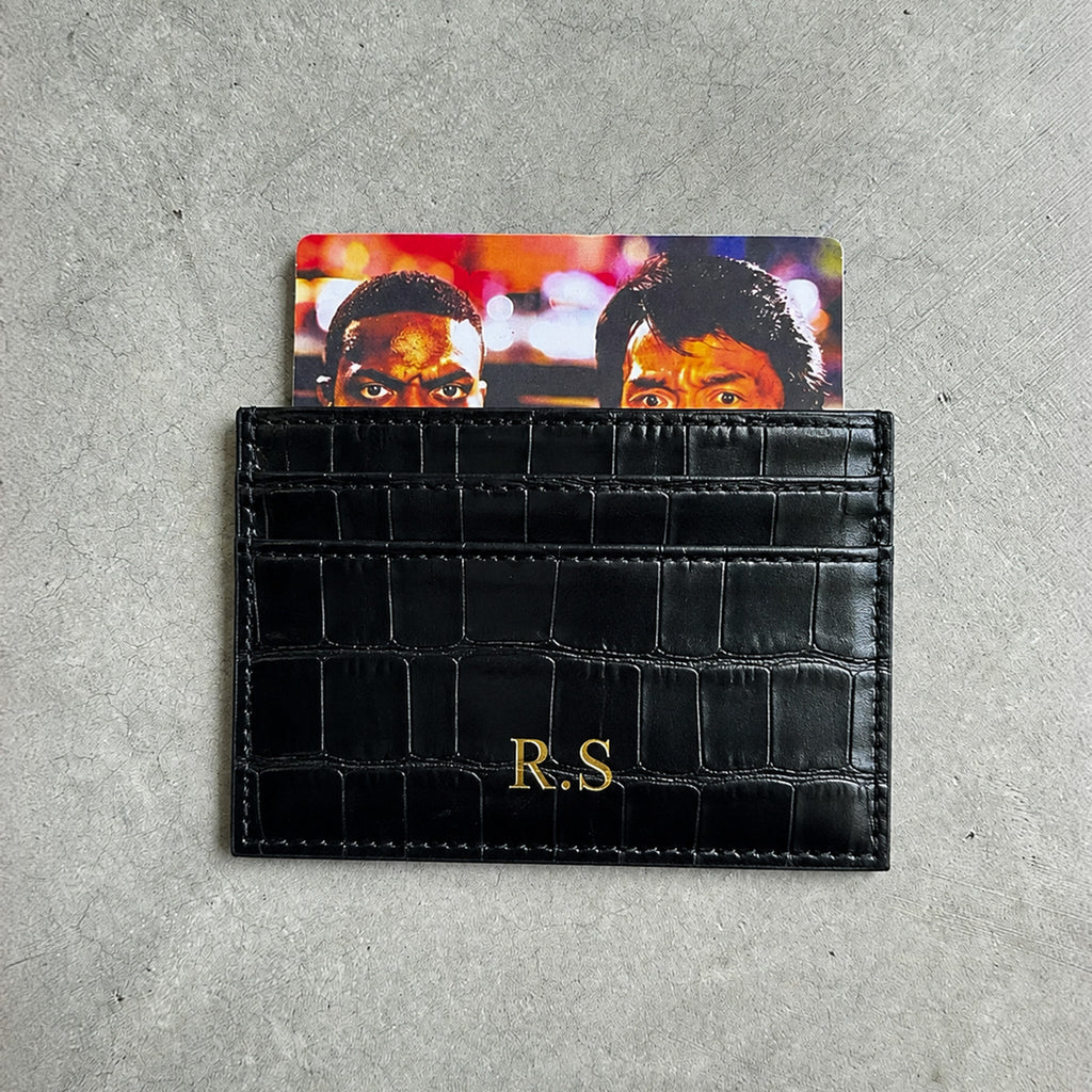 Tarjetero Croc Negro (PRE-VENTA)