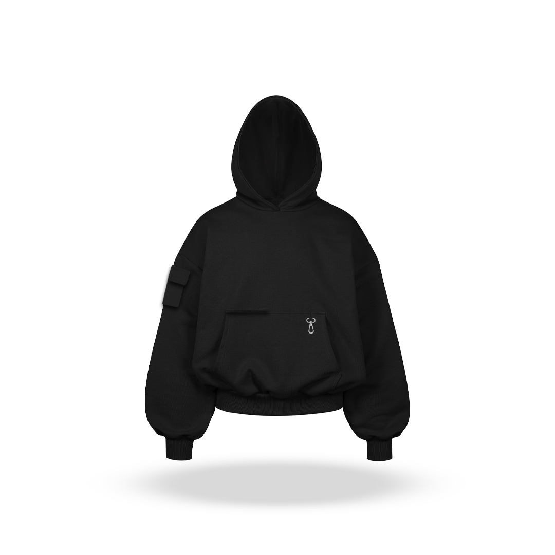 Cargo Hoodie Negro