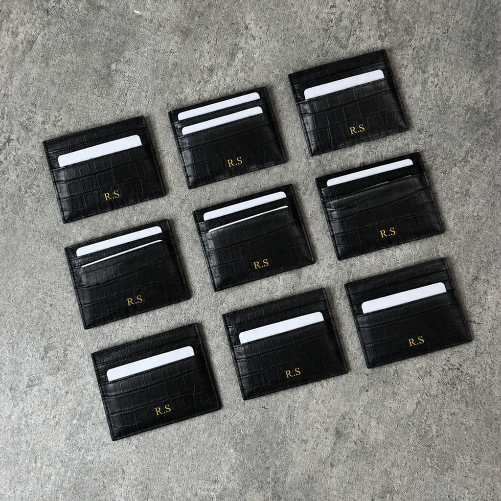 Tarjetero Croc Negro (PRE-VENTA)