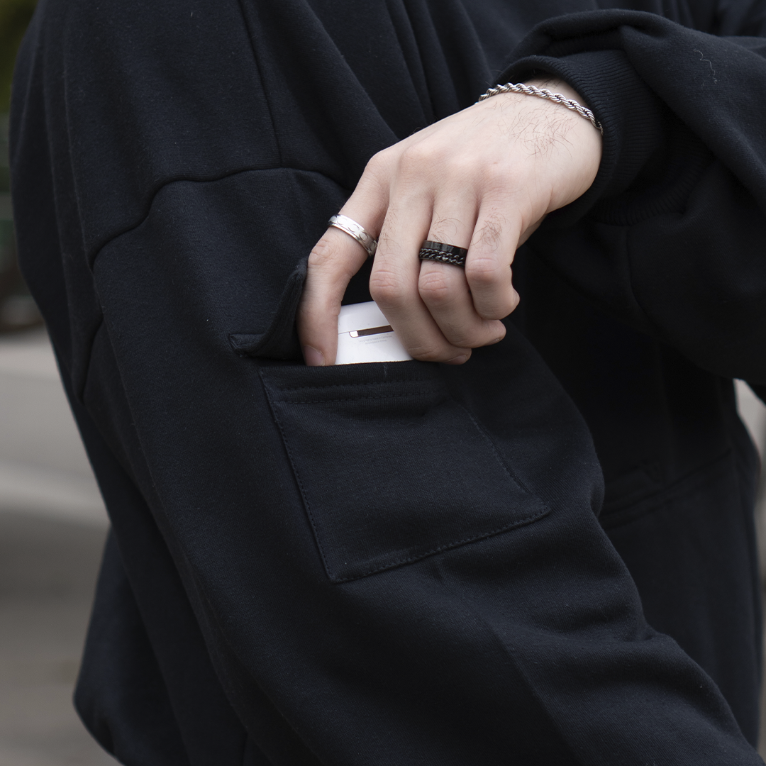 Cargo Hoodie Negro