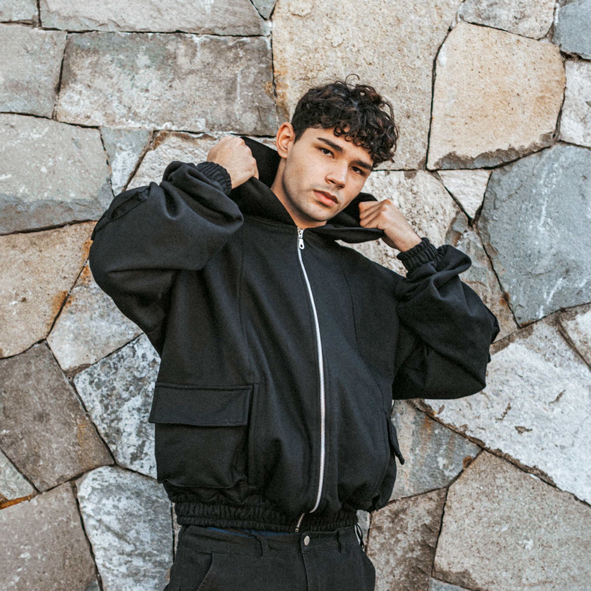 Utility Hoodie Negro