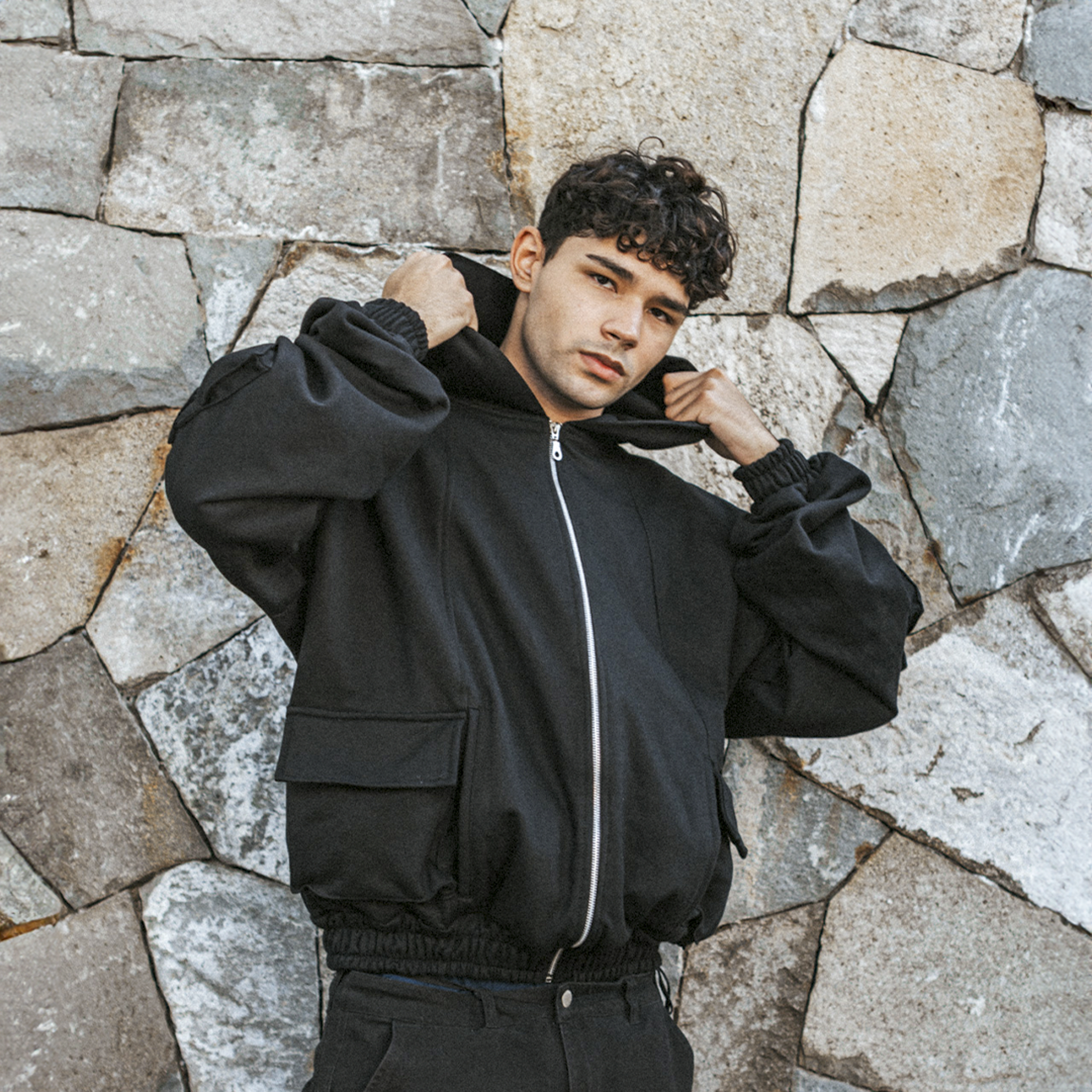 Utility Hoodie Negro