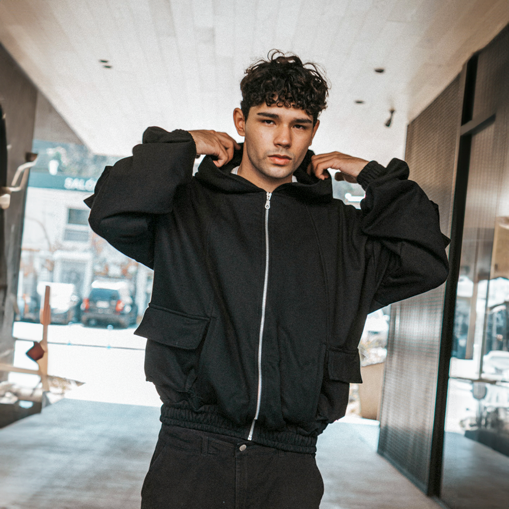 Utility Hoodie Negro