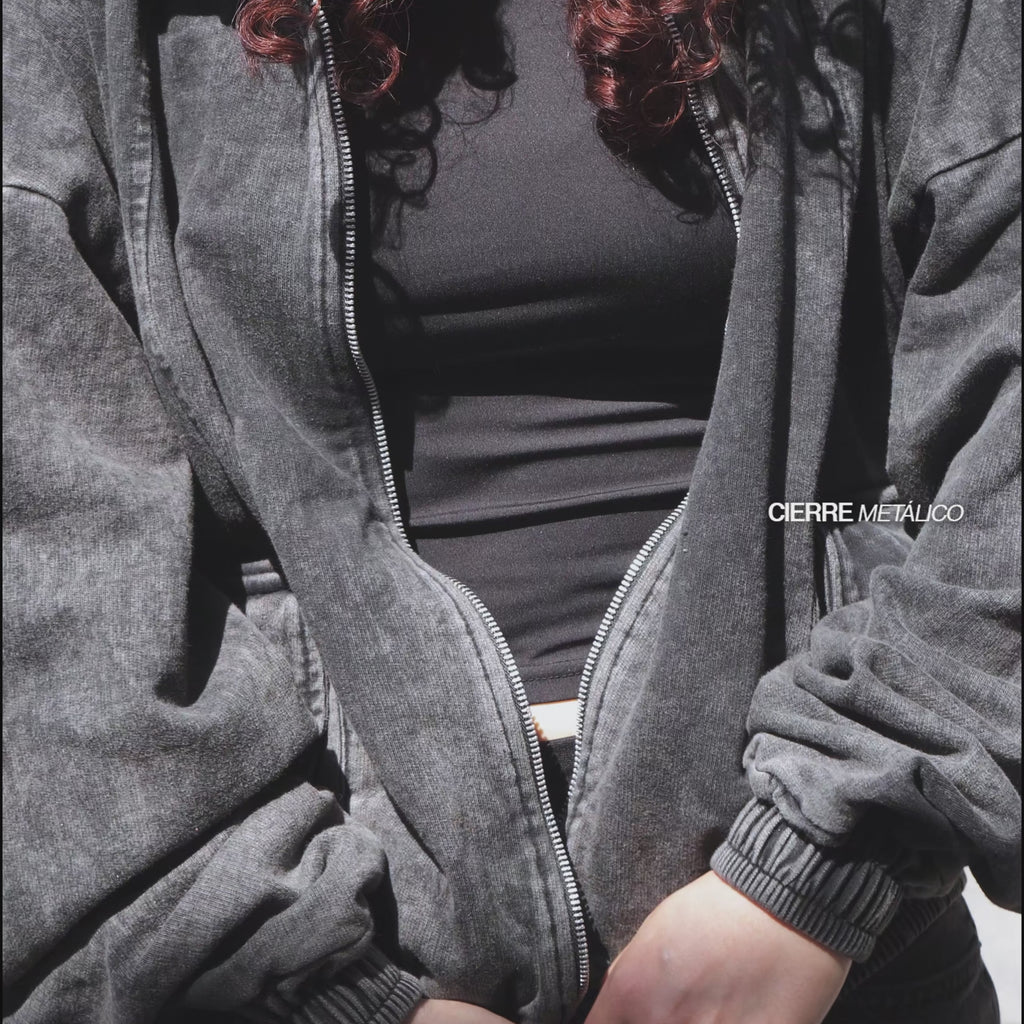 Utility Hoodie Acid Wash