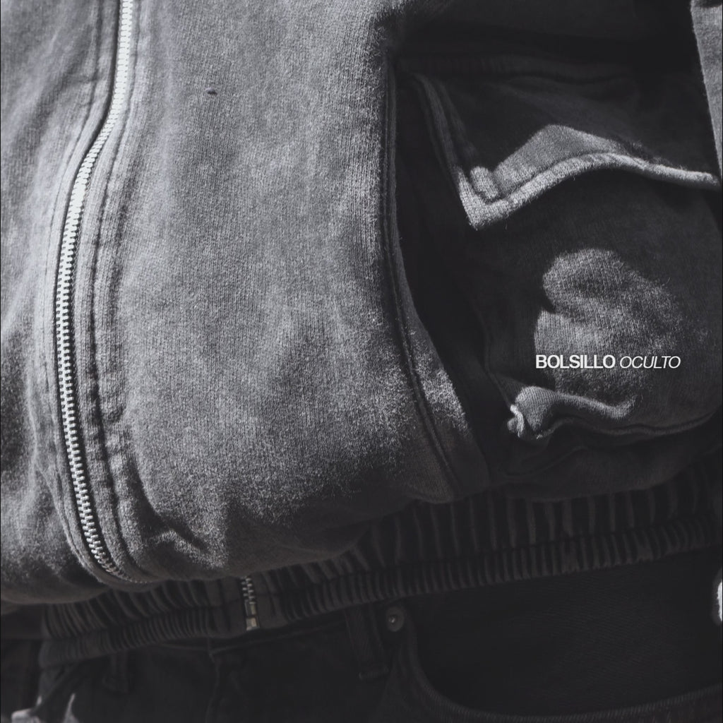 Utility Hoodie Acid Wash