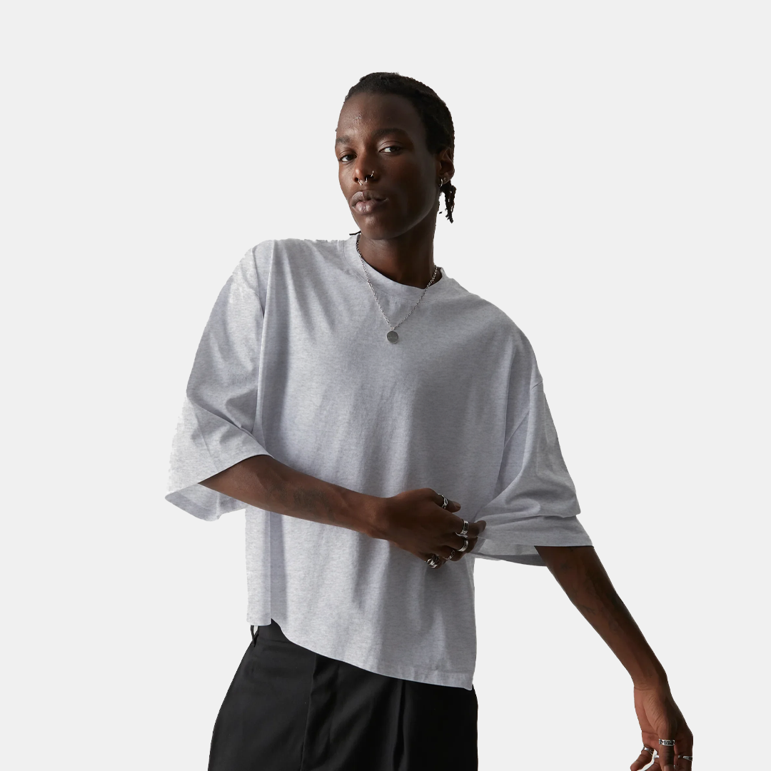 Polera Boxy Fit Gris