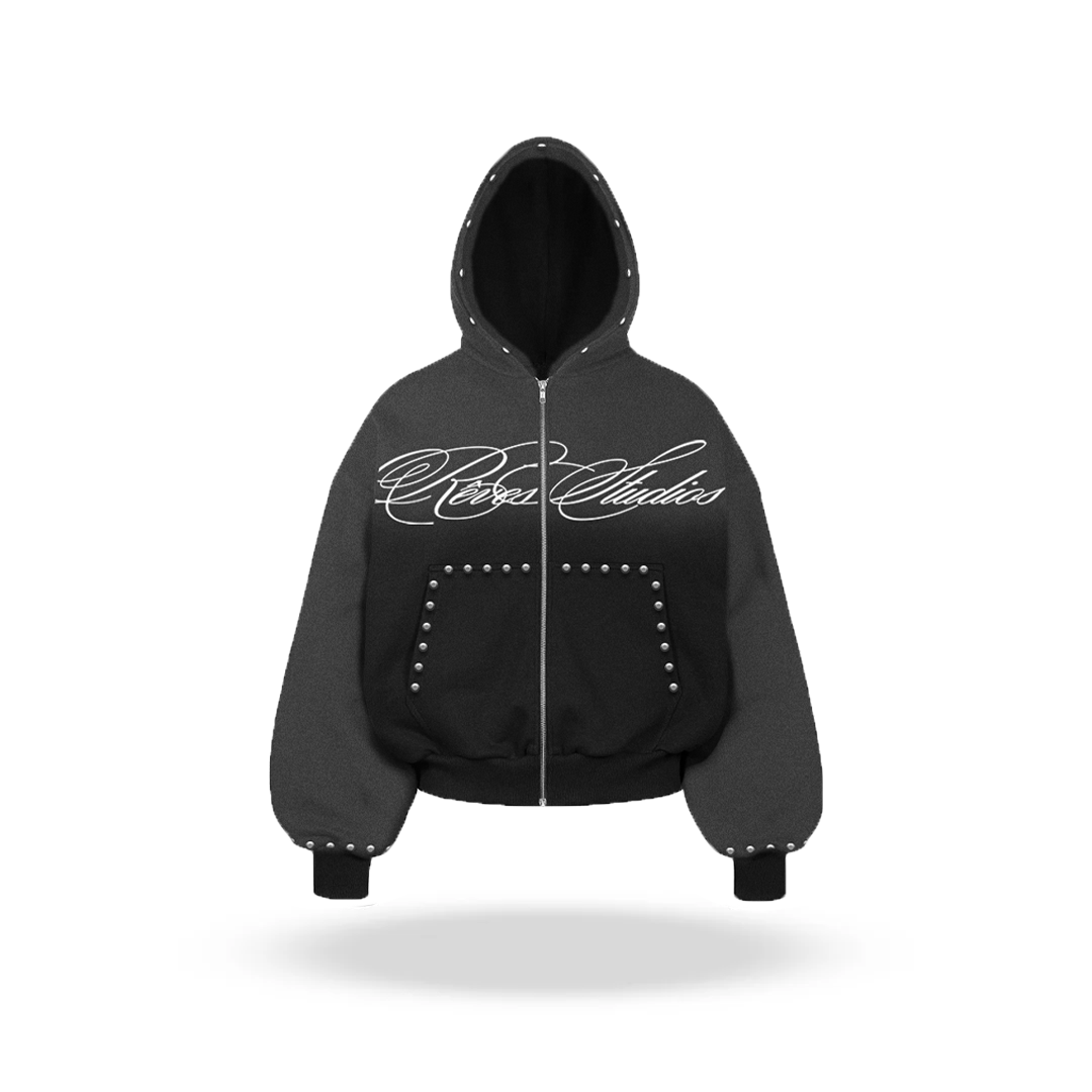 Stud Zip Hoodie