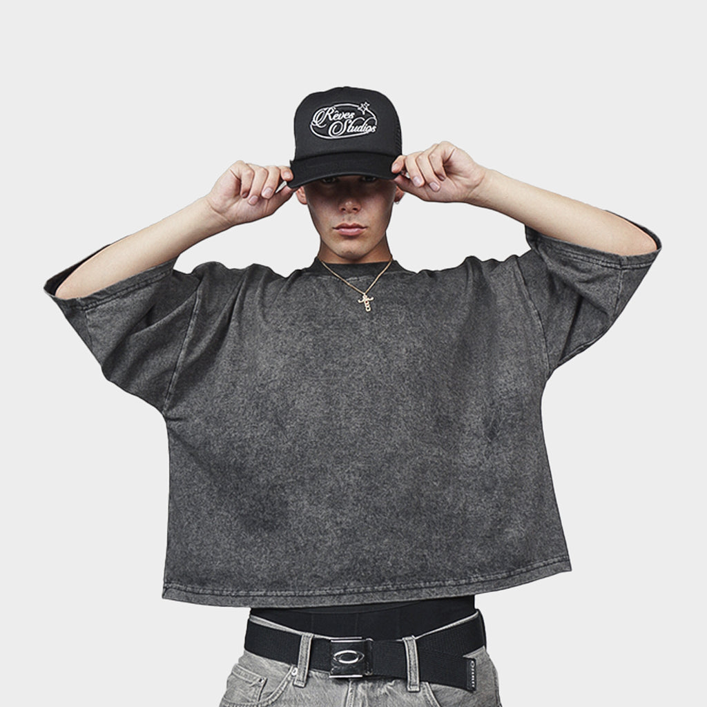 Polera Boxy Fit Acid Wash