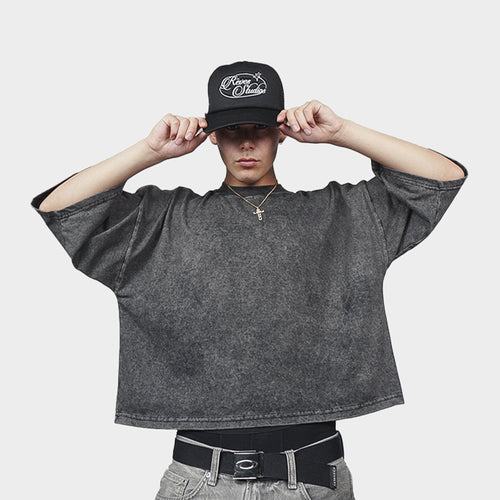 Polera Boxy Fit Acid Wash