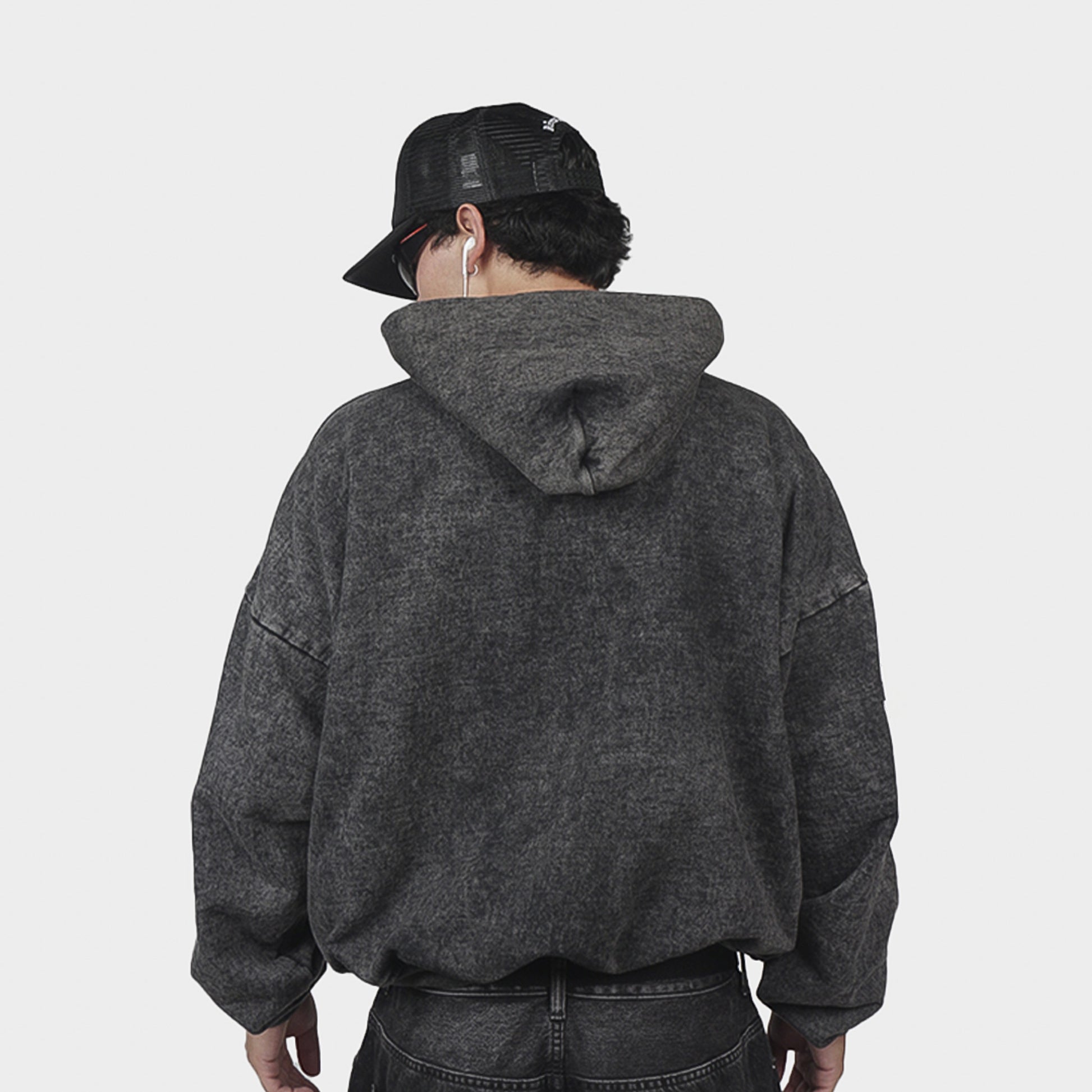 Cargo Hoodie Acid Wash