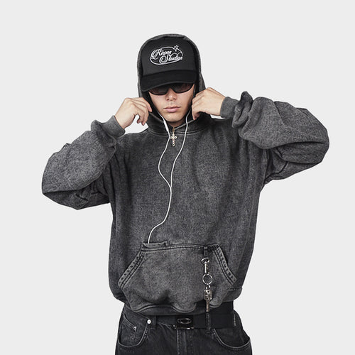 Cargo Hoodie Acid Wash