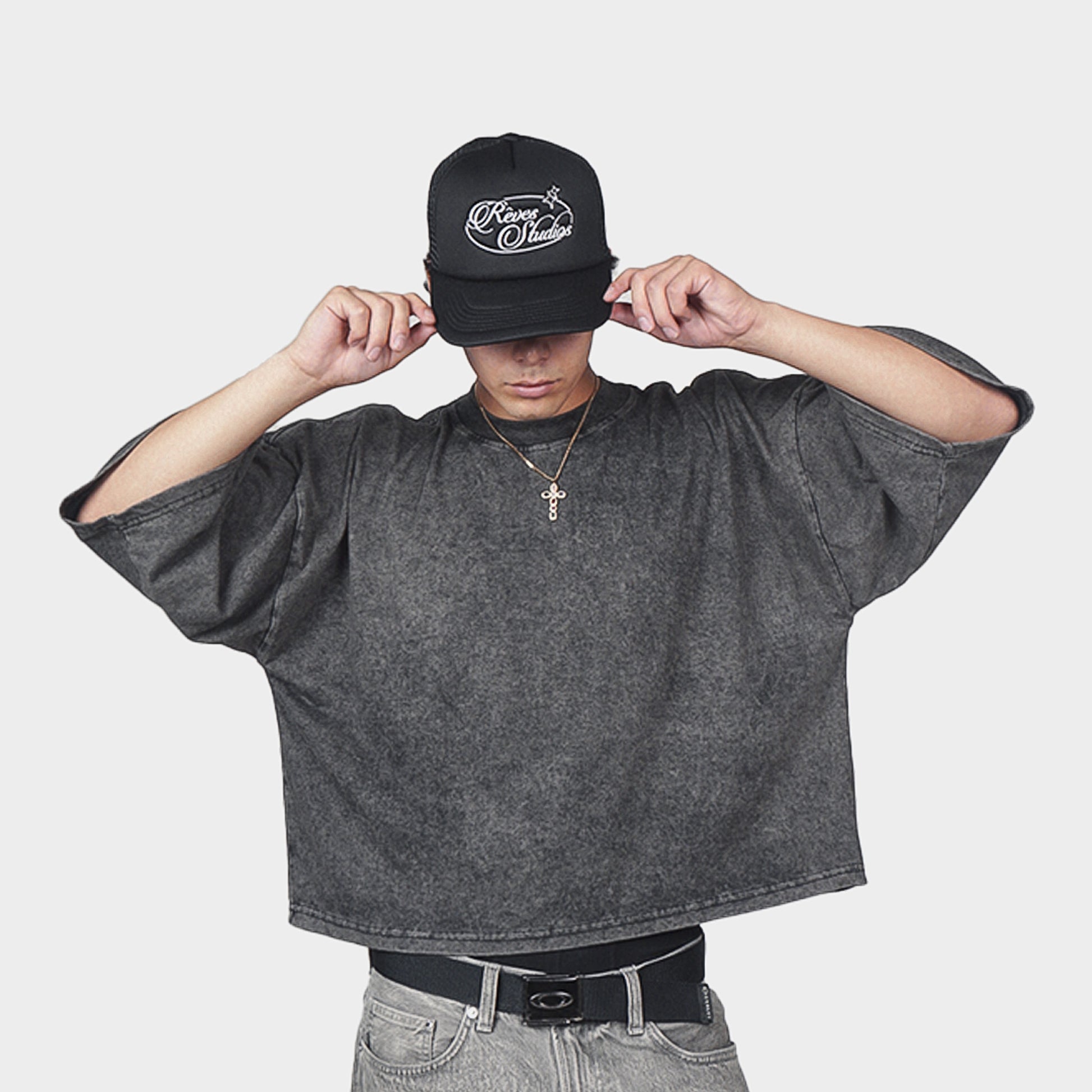 Polera Boxy Fit Acid Wash