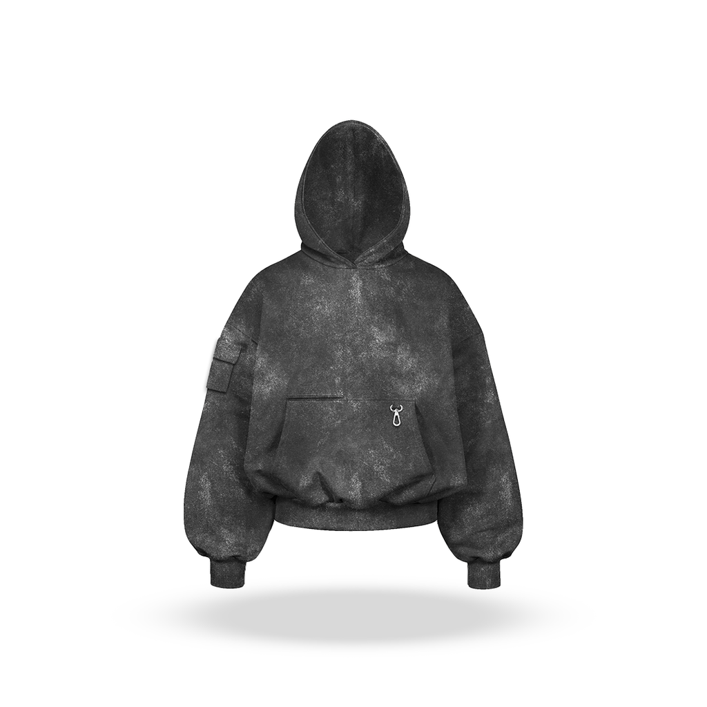 Cargo Hoodie Acid Wash