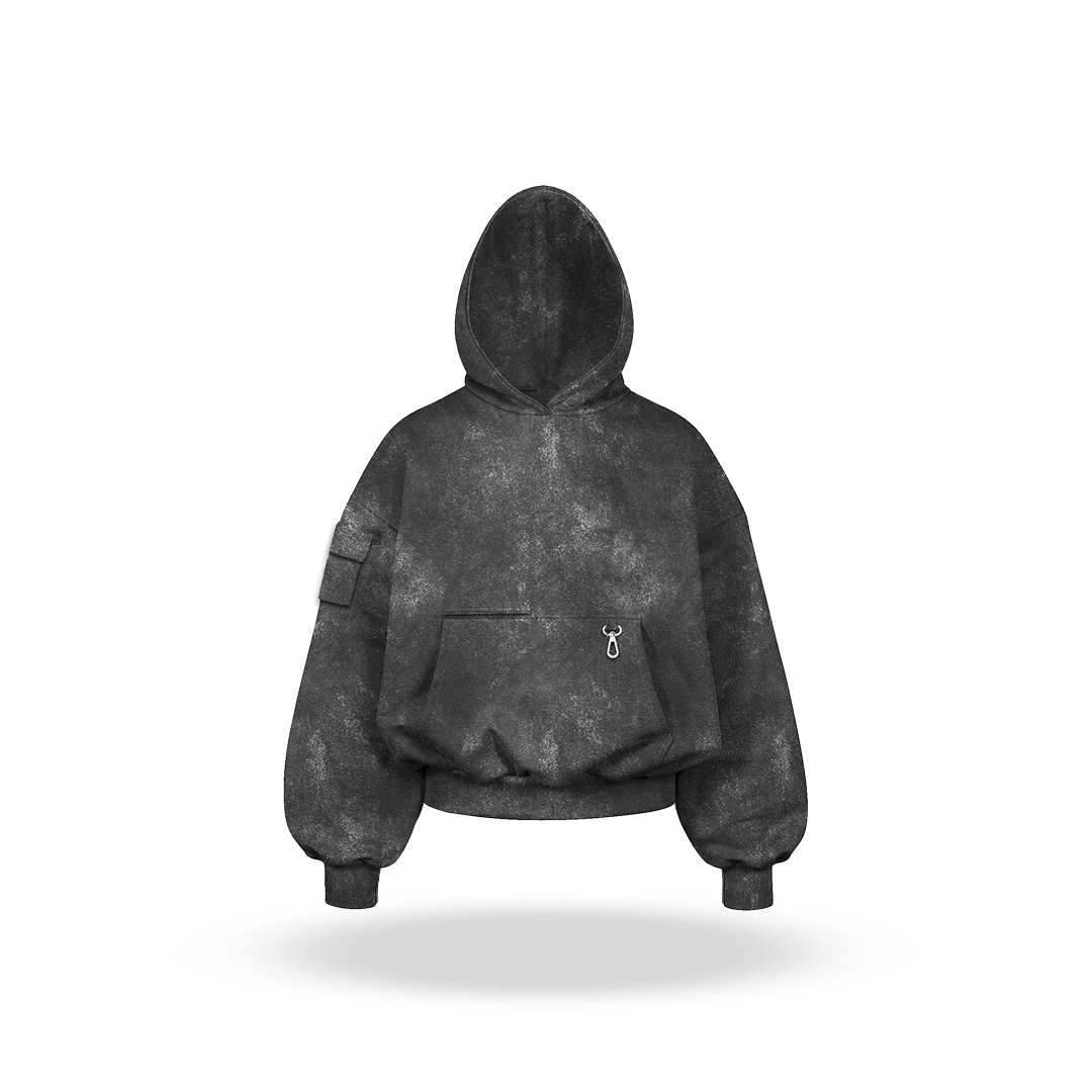 Cargo Hoodie Acid Wash