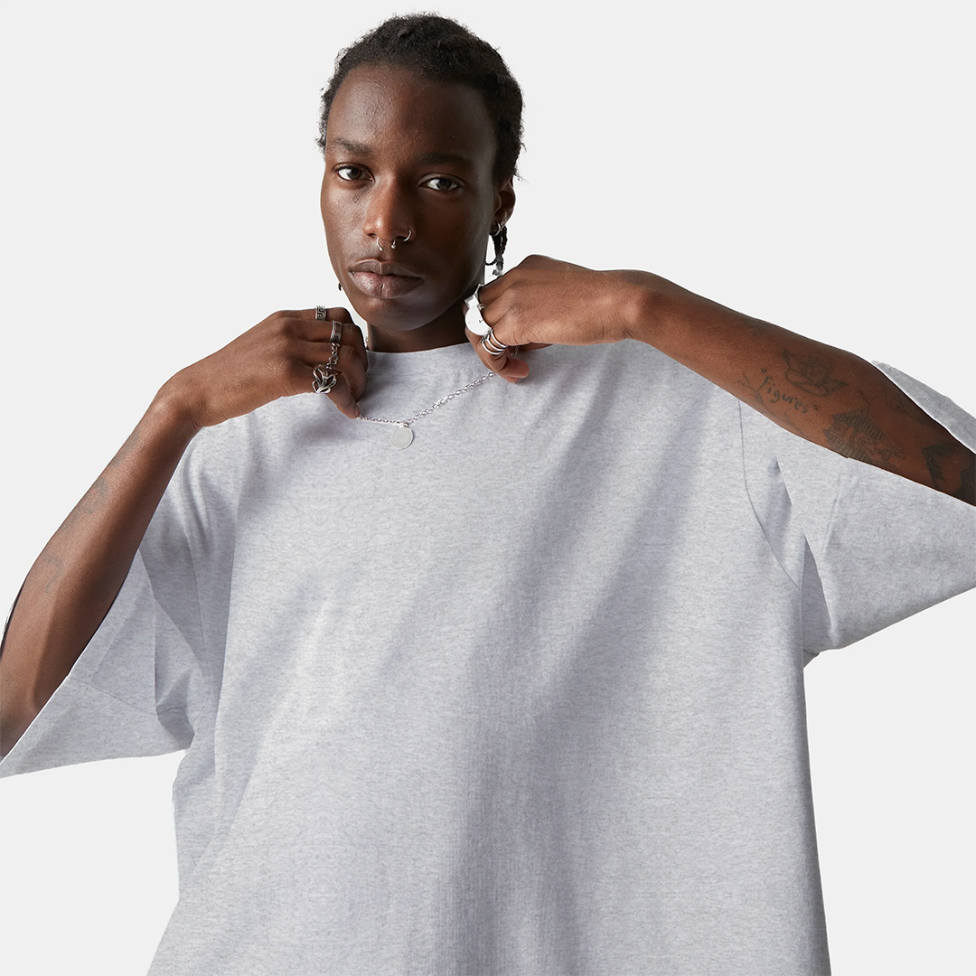 Polera Boxy Fit Gris