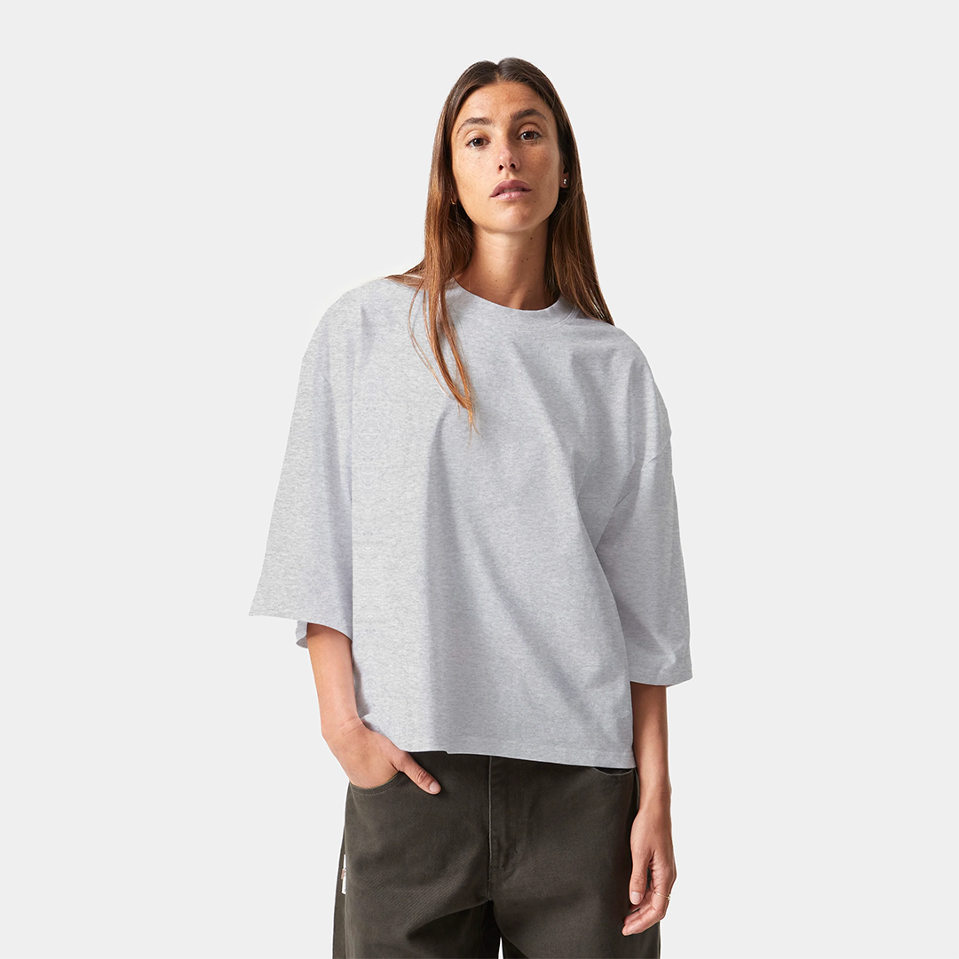 Polera Boxy Fit Gris
