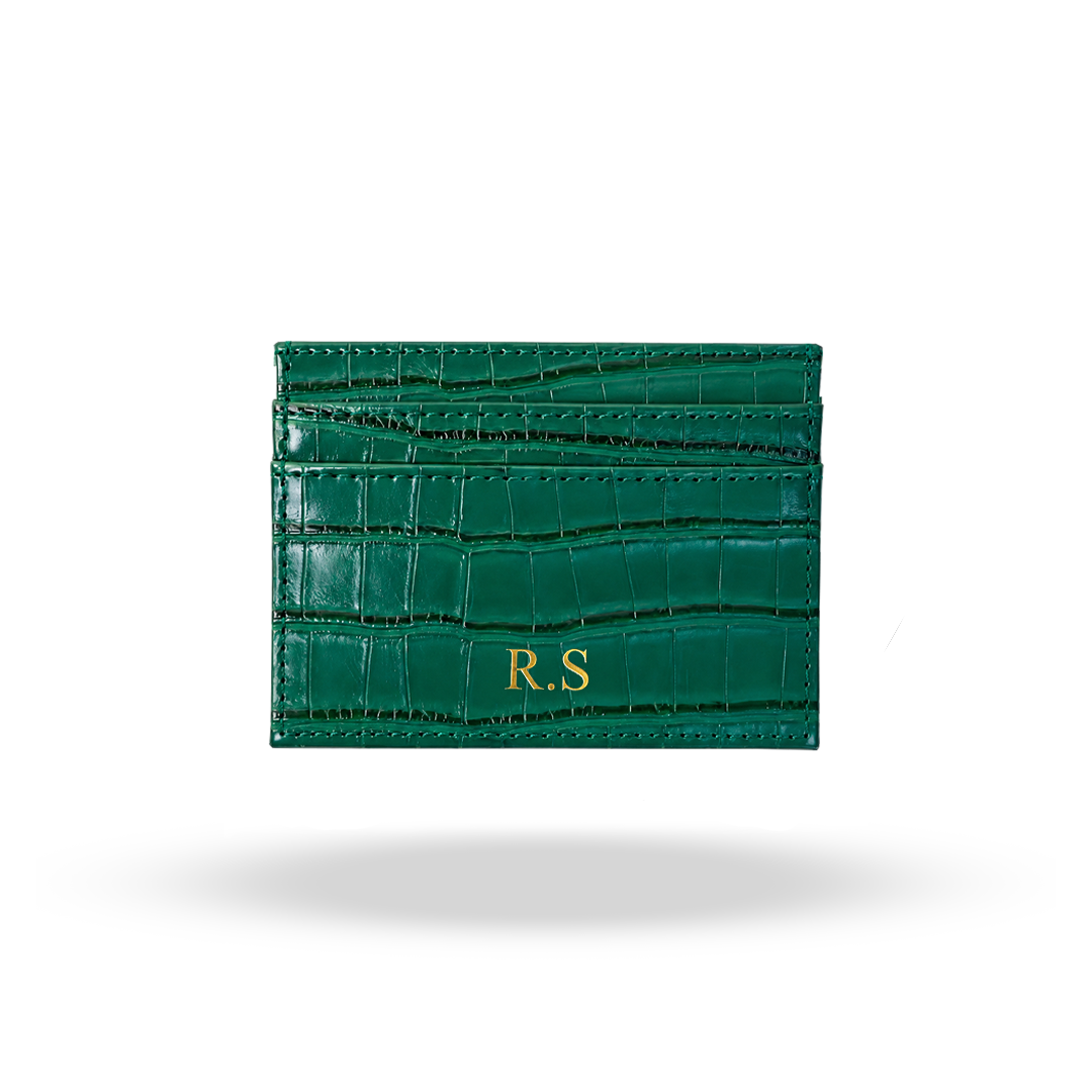 Tarjetero Croc Verde (PRE-VENTA)
